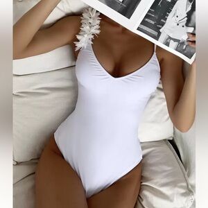 Appliques One Piece Swimsuit
